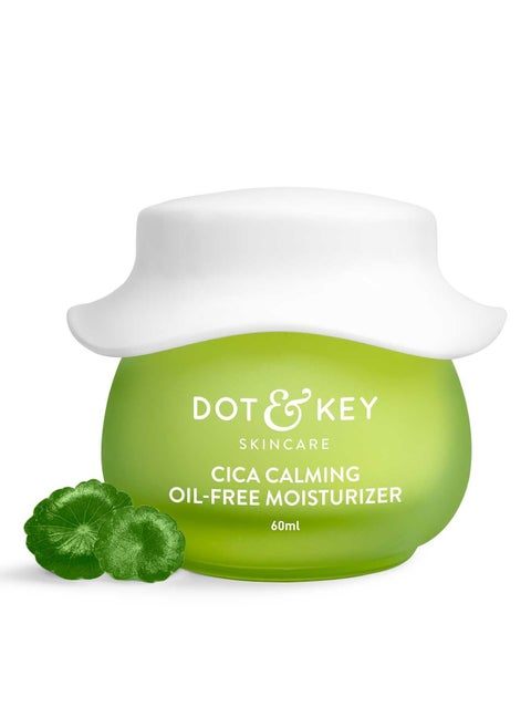 Cica + Niacinamide Oil-Free Face Moisturizer For Calm, Acne Free Hydrated Skin Fades Acne Scars & Dark Spots, Soothes Redness & Irritation | For Oily, Acne Prone & Sensitive Skin | 60Ml