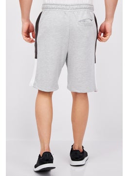 CROSSHATCH Men Sportswear Fit Plain Training Shorts, Grey Marl  - Image 4