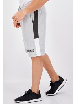 CROSSHATCH Men Sportswear Fit Plain Training Shorts, Grey Marl  - Image 2