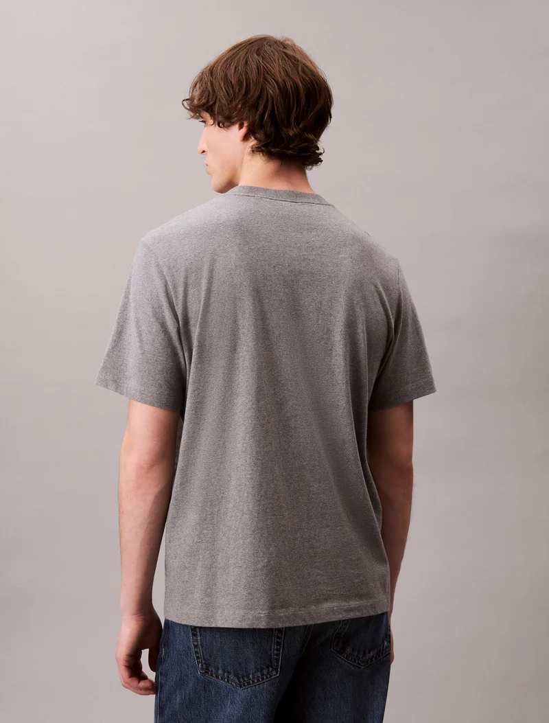 Calvin Klein Jeans Embroidered Monogram Logo Relaxed T-Shirt