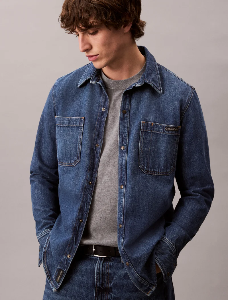 Calvin Klein Jeans Embroidered Monogram Logo Relaxed T-Shirt