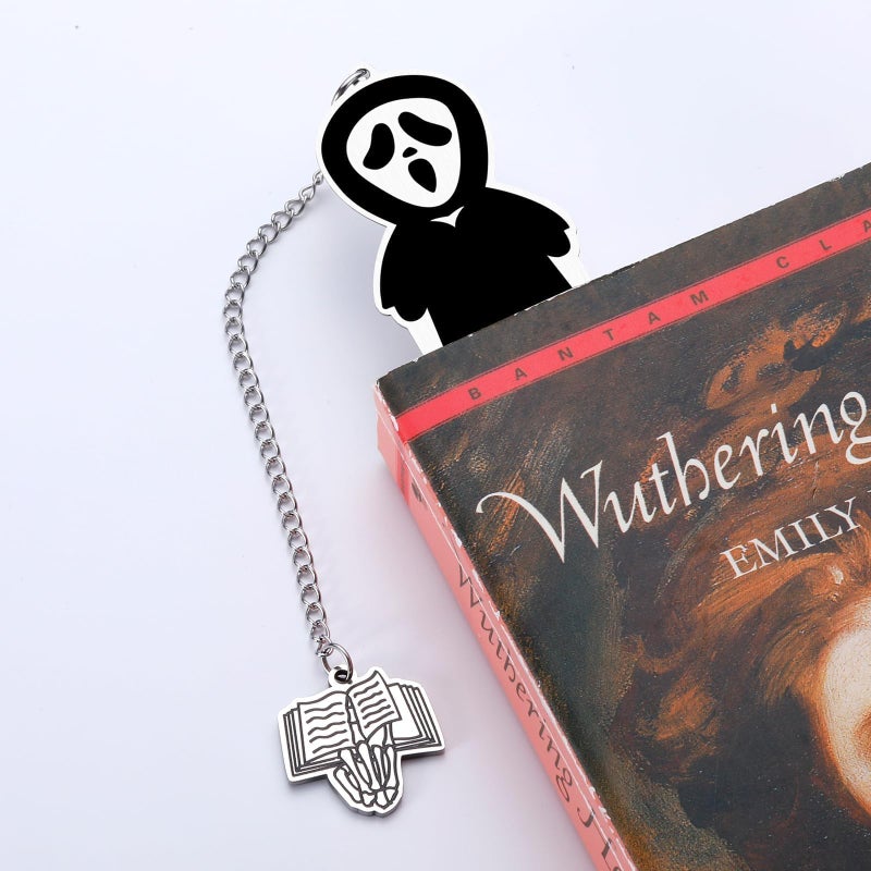 Vanlovemac Horror Bookmarks for Women - Book Marks for Reading, Dark Romance,Ghostface, Spooky Basket Stuffers, Valentines Gifts for Teen Boys, Scary Book Lover Gift, Wicked Merch, Scream Bookmark Gifts for Son - Image 3