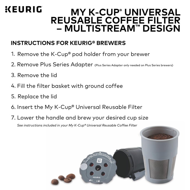 Keurig My K-Cup Universal Reusable Filter MultiStream Technology - Gray - Image 5