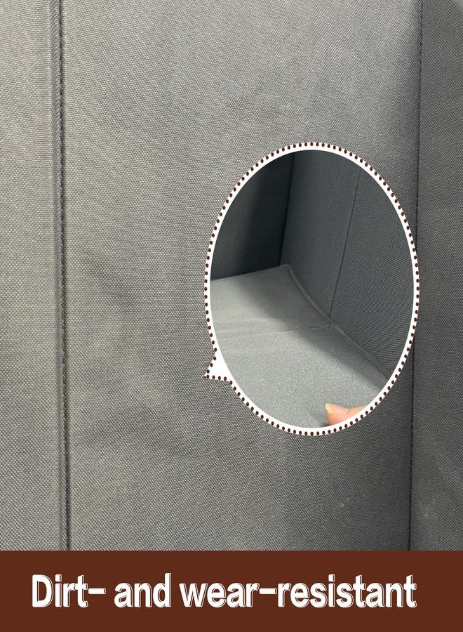 Bhyhok Cat Litter Box Enclosure Splash Guard Large Foldable Removable Mat, Tall for Litter Contained High Side Out Litter Box Keeping Litter Off Floor Easy Clean (26.4 * 21.3 * 16.5 inch) - Image 5