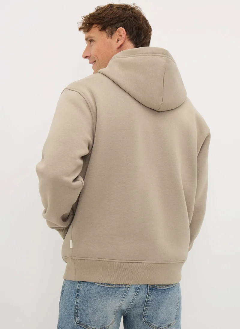 Matalan Beige Stone Relaxed Fit Hoodie for Men | Best Price UAE