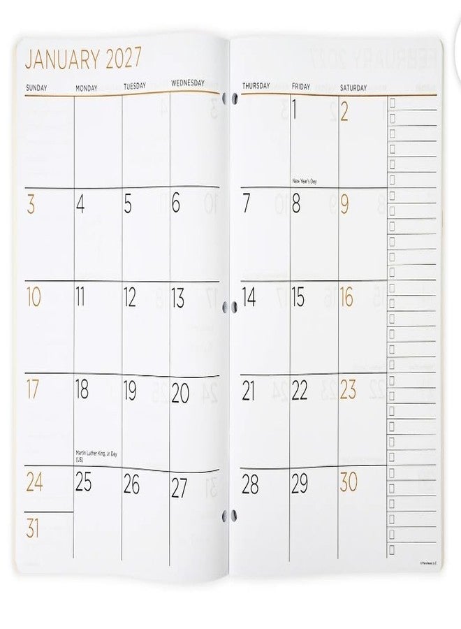 PlanAhead See It Bigger Home/Office 2-Year Medium Monthly Planner, April 2026 - March 2028, 11.5 x 8 Inches and Customizable Twin Pen (Floral) - Image 3