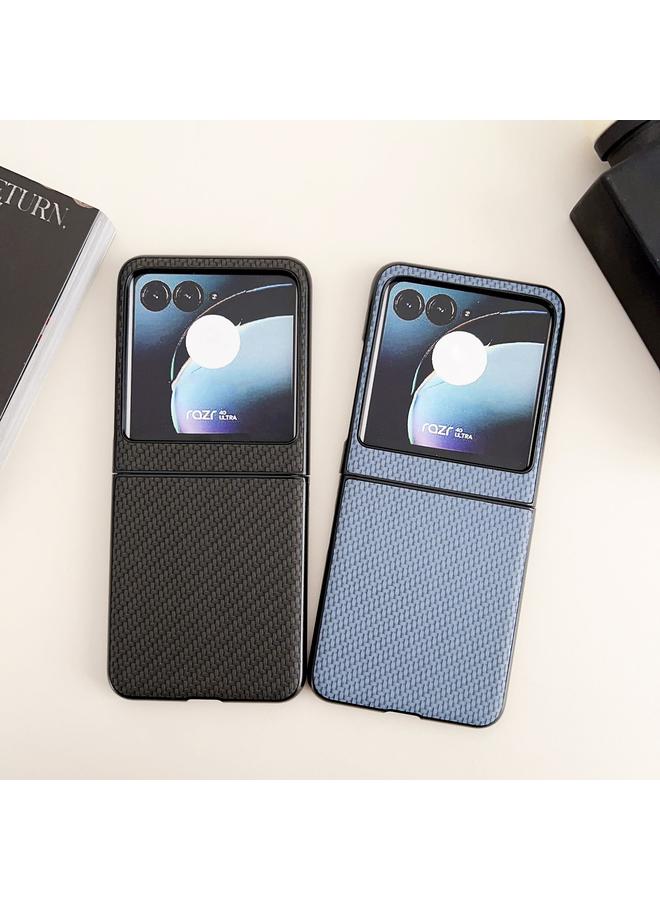 اس-توب جراب لهاتف موتورولا رازر 40 ألترا / رازر 2023، جراب بتصميم نسيجي من البولي كربونات - Image 3