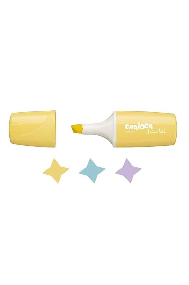 carioca أقلام تمييز باستيل صغيرة في علبة شفافة 3 قطع - Image 2