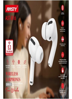 ANSTY Wireless Earbuds, 10M Range, 10H Battery Life, Music & Calling, AST-B23 White - pzsku/ZA2DD115337888D5CB019Z/45/1741247931/b9618aa8-18e3-48a3-bbbd-b1f6cb95ae5d