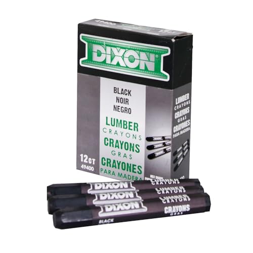 Dixon Lumber Crayons, Carbon Black, 12/Box (49400) - Image 2