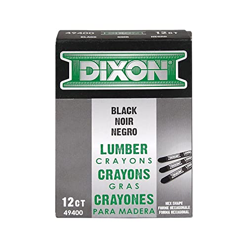 Dixon Lumber Crayons, Carbon Black, 12/Box (49400) - Image 3