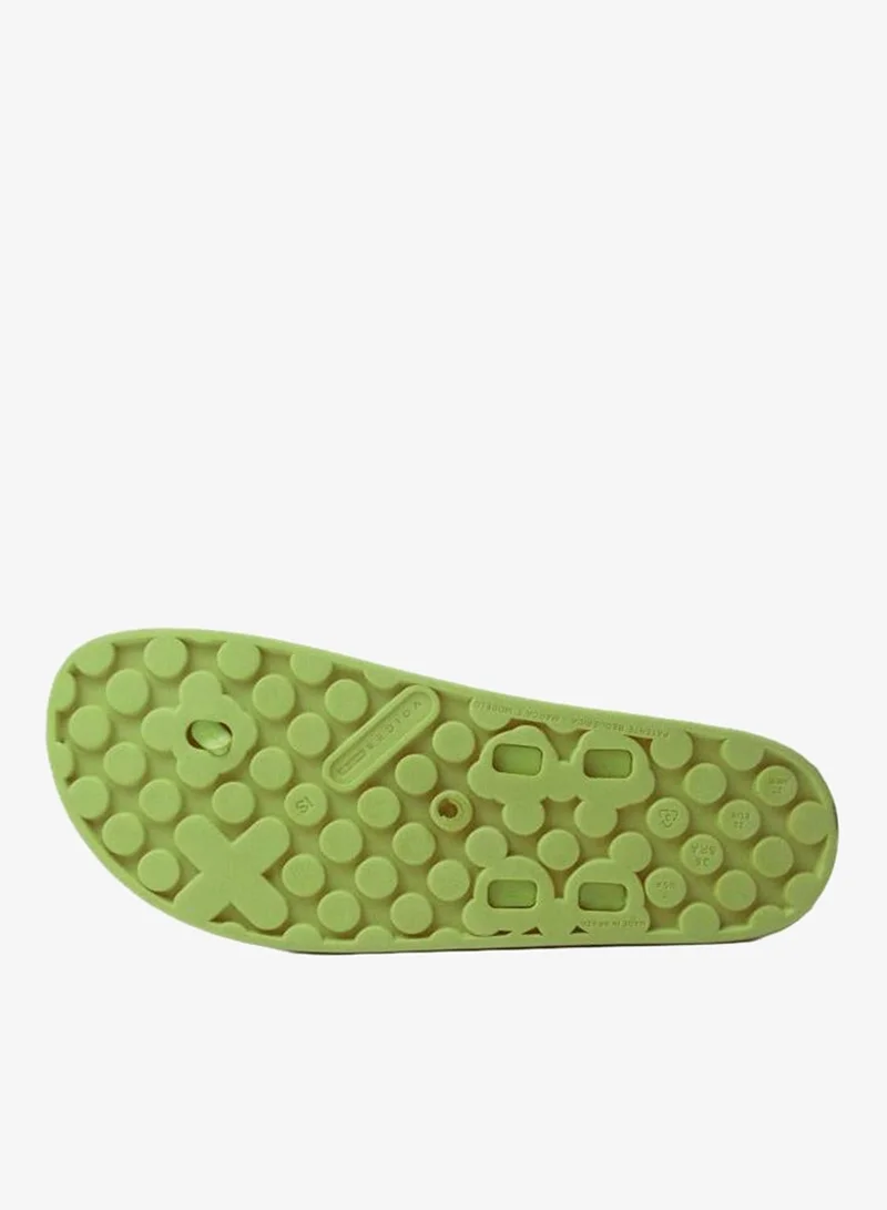 Voices Lime-Lime-Lime Smooth Stone Women'S Anti Slip Sole  Single Strap Sandals - Yellow for Women | Best Price UAE