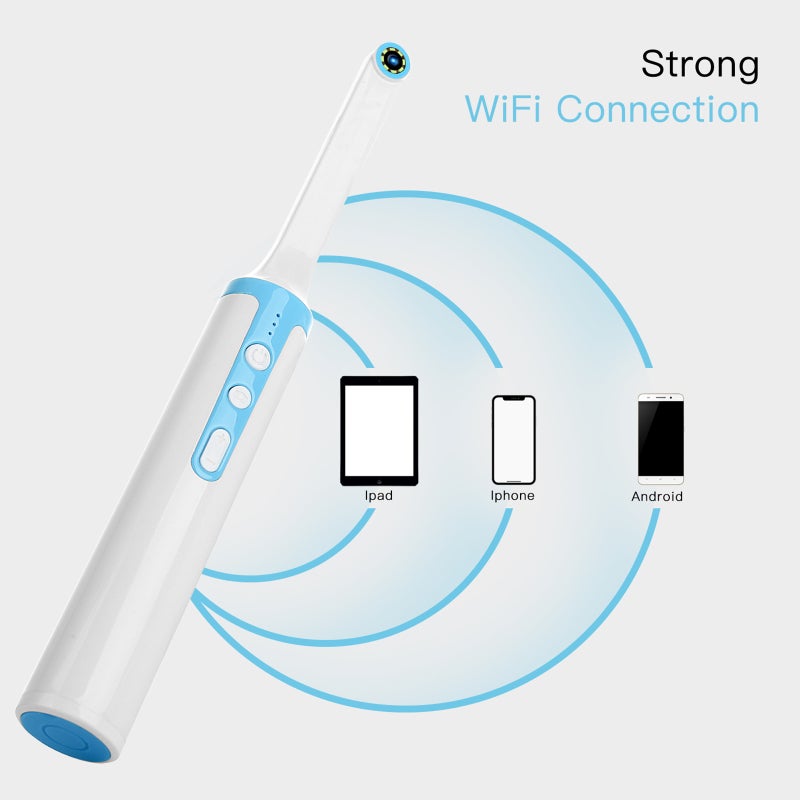 WiFilessly Endoscope Visual Ear Cleaning Earpick With 8 Led lights Inspection - Image 5
