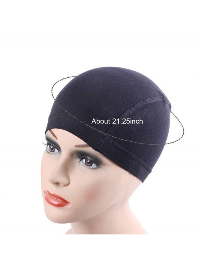 yantaisiyu 1 Piece Bamboo Fiber Wig Cap Comfortable Elastic Wig Cap for Wig (Black)  - Image 3
