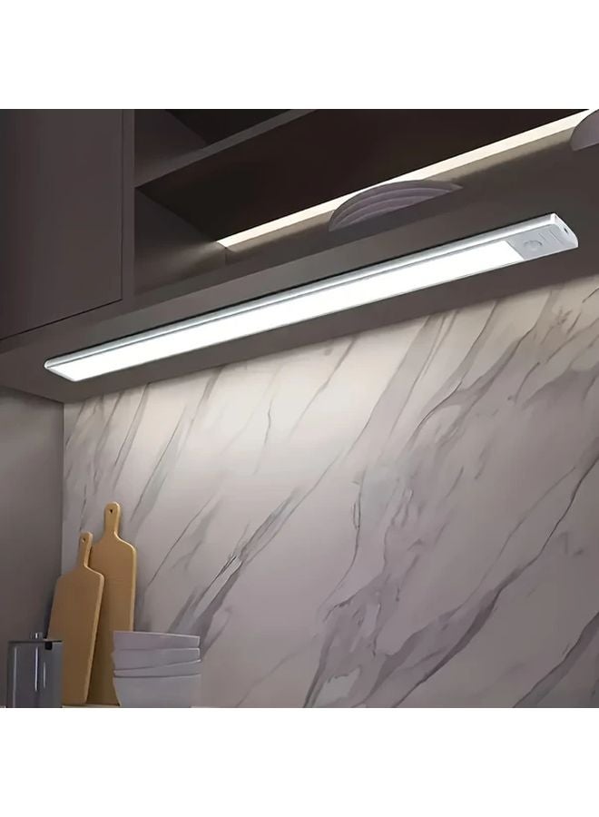 40cm LED Motion Sensor Light Wireless Magnetic USB Rechargeable Adjustable Color Soft Brightness Indoor Wardrobe Kitchen Cabinet Staircase Night Light - Image 2