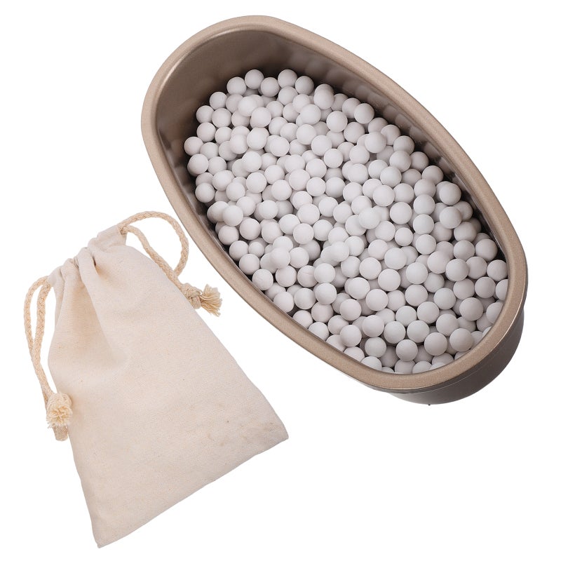 2 Sets Baking Stone Ceramic Pie Weights Baking Beads Pie Crust Weights For Pies Bread And Tarts Crisp Crusts Reusable Stoneware For Oven Home 500 g - Image 3