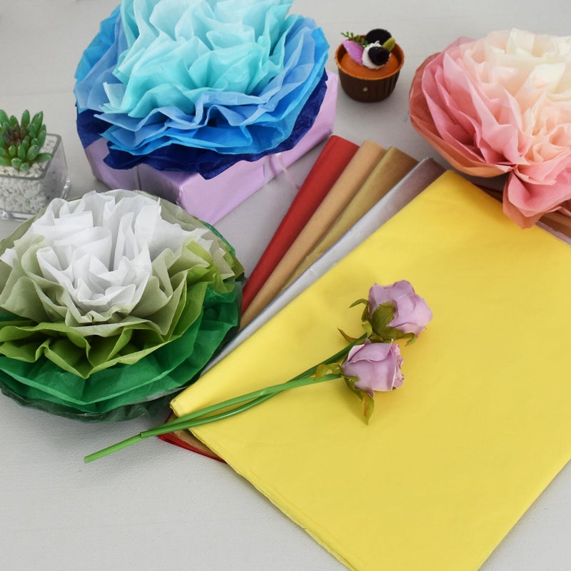 BEISHIDA 100 Sheets Red Tissue Paper Bulk, Wrapping Tissue Paper for Gift Bags, 14 x 20 Inch Gift Wrap for Valentine Birthday Wedding Graduation DIY Crafts Holiday Flowers - Image 4