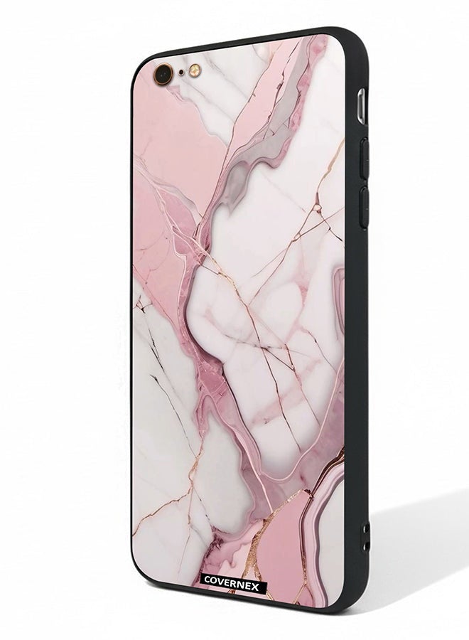Covernex Apple iPhone 6s Plus Protective Case Cover Printed Featuring Rose Quartz Marble Texture - Image 1