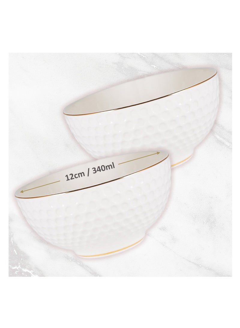 Fissman 2-Piece Bowls 340ml Fine Bone China Noemi Series - Image 1
