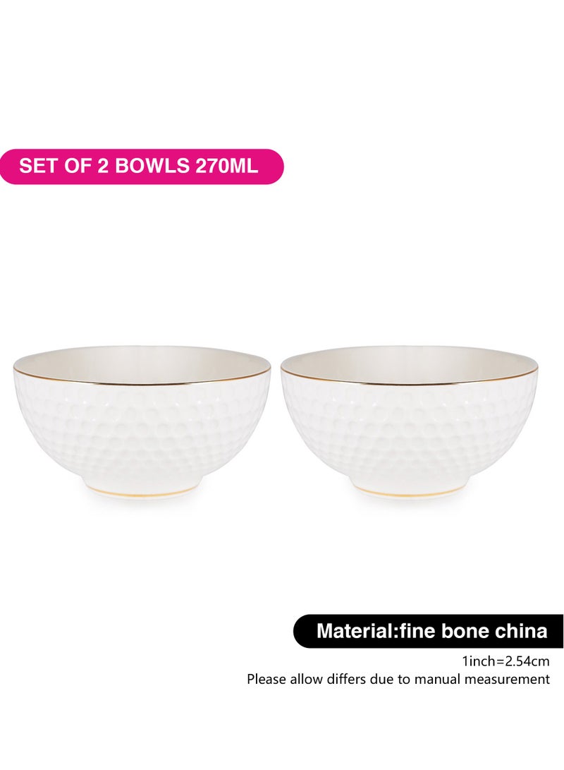 Fissman 2-Piece Bowls 340ml Fine Bone China Noemi Series - Image 3