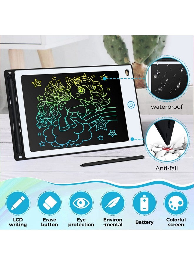Zhehao 32 Pieces LCD Writing Tablet Doodle Board Electronic Toy 8.5 Inch Colorful Doodle Board LCD Erasable Drawing Pad Reusable Writing Pad Toys for Girls Boys(White, Black, Pink, Blue) - Image 3
