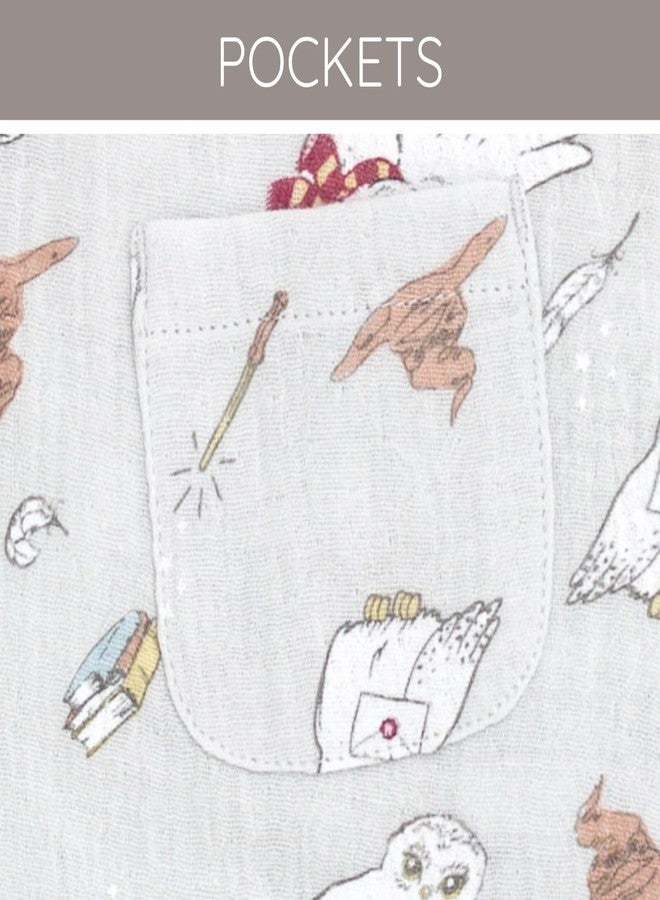 Harry Potter Hedwig Newborn Baby Boys Henley Romper Pale Gray 3-6 Months - Image 5