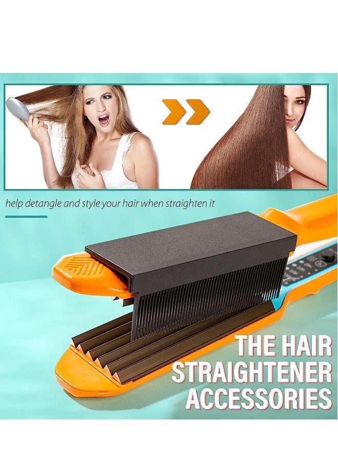 Flat Iron Combs Attachment Clips, 2 Pcs Nimble Hair Straightening Combs, Ideal for DIY Hairstyling and Professional Hairdressers - Image 4
