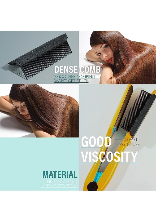 Flat Iron Combs Attachment Clips, 2 Pcs Nimble Hair Straightening Combs, Ideal for DIY Hairstyling and Professional Hairdressers - Image 5
