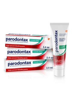 Parodontax Clean Mint Toothpaste For Gum Health Helps Cavity Prevention Anticavity And Antigingivitis 3.4 Oz X 3  - Image 1