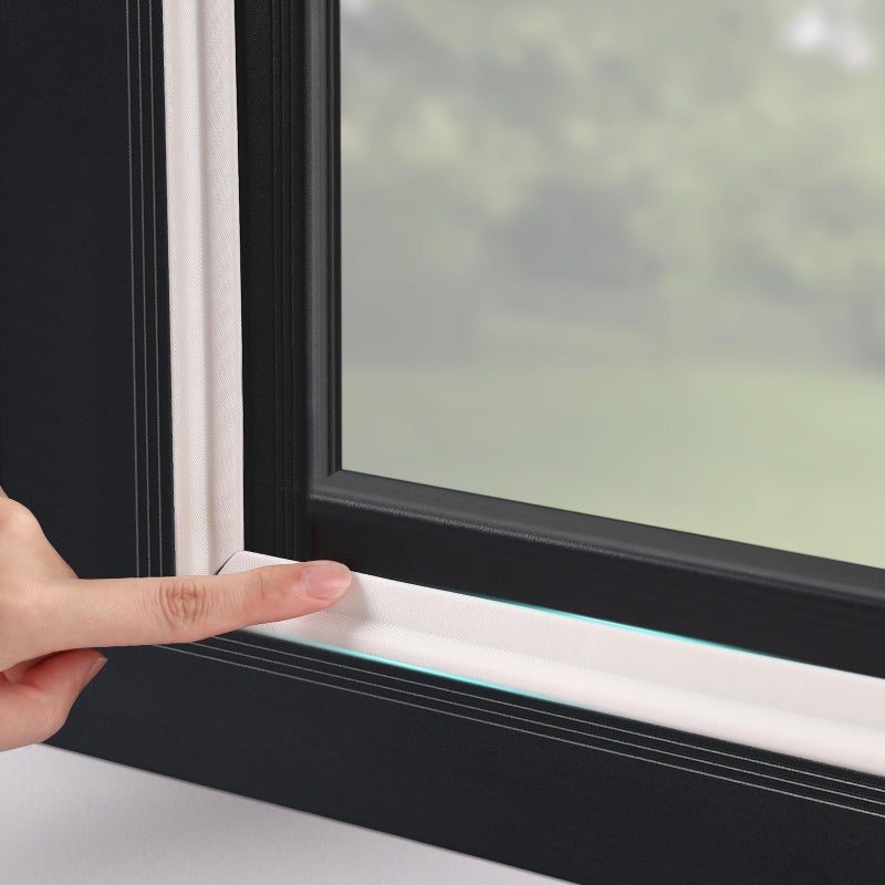 MOPMS Draft Stopper Sweep Door Weatherproofing Stripping Window Seal Strip Selfadhisive Soundproof Cuttable Weather Length 656 Ft White
