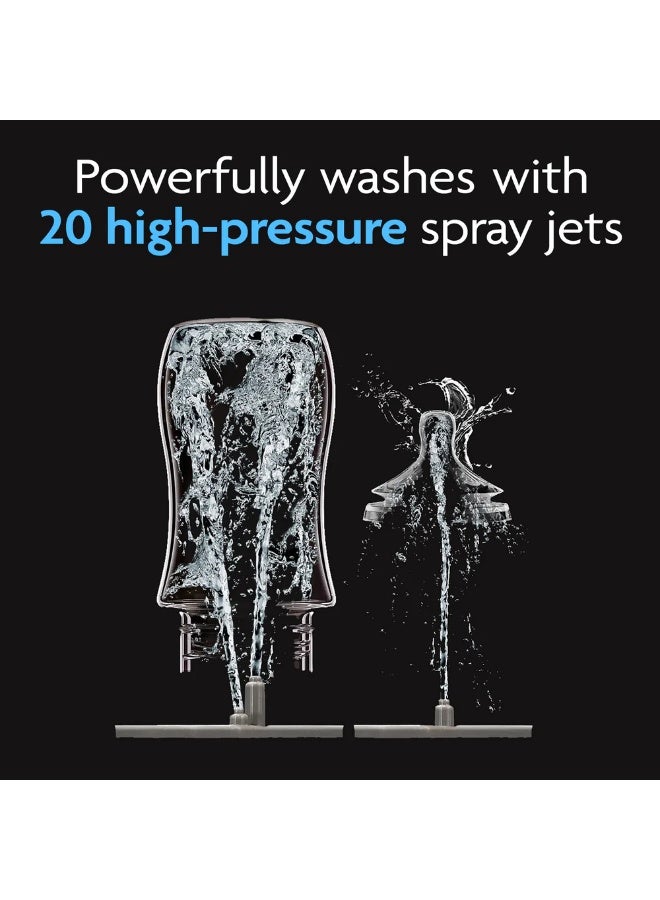 Baby Brezza Bottle Washer Pro - Baby Bottle Washer, Sterilizer + Dryer - All in One Machine Cleans Bottles, Pump Parts, & Sippy Cups - Replaces Hand Washing, Bottle Brushes and Drying Racks - Image 3