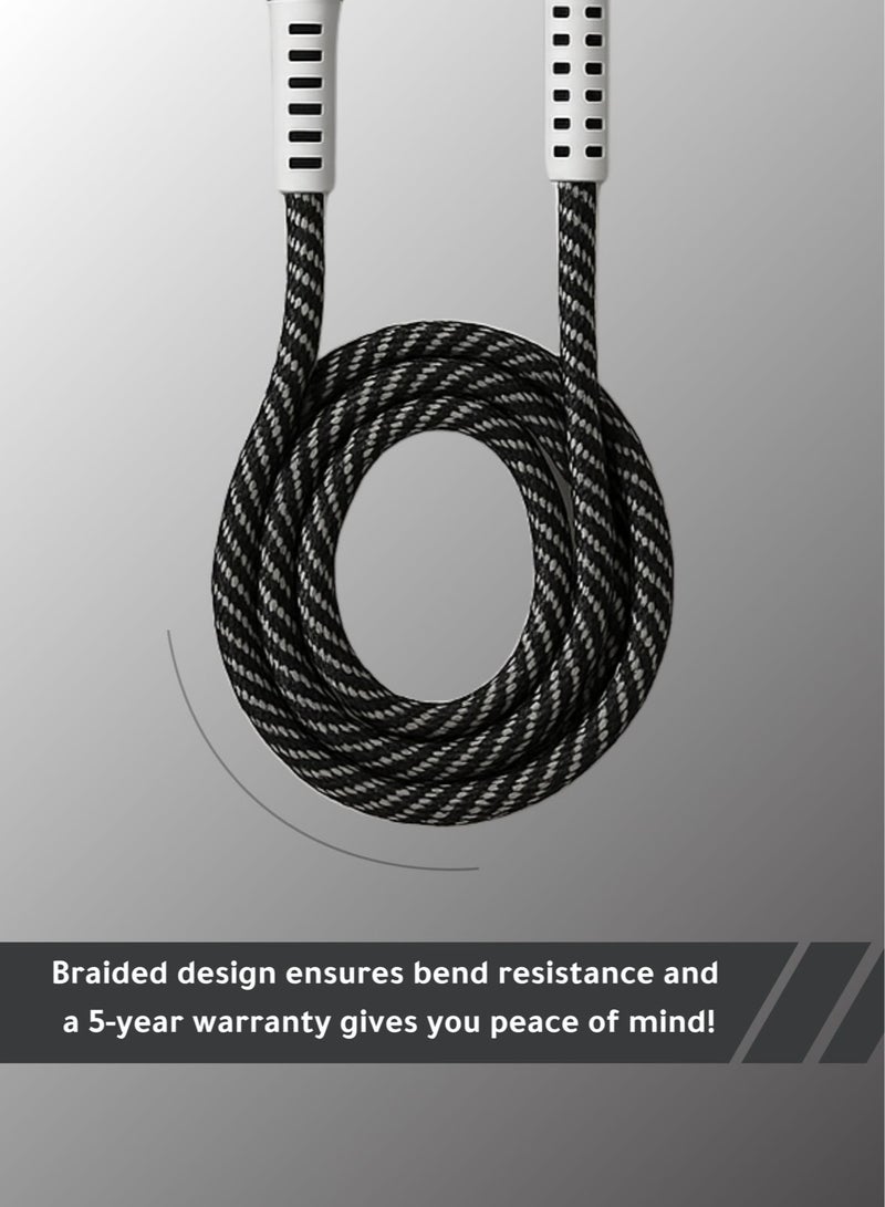 Denx Denx USB to Type-C Fast Charging Cable [3.1A, 1M] - Durable Braided Nylon, Bend-Resistant Design - Rapid Charge Compatible with Samsung Galaxy, Pixel, iPad Pro & More  - Image 4