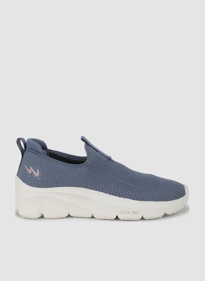 CAMPUS Women's Blue Slip On Walking Shoes - Lightweight Shoes, Elegant Design for Minimal Look