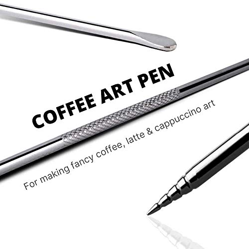 Homepixi Milk Frothing Pitcher (600ML) with Coffee Art Needle, 304 Stainless Steel Espresso Coffee Pitcher for Latte Art, Jug for Milk Frothing, Barista Tools for Cappuccino & Coffee - Image 3