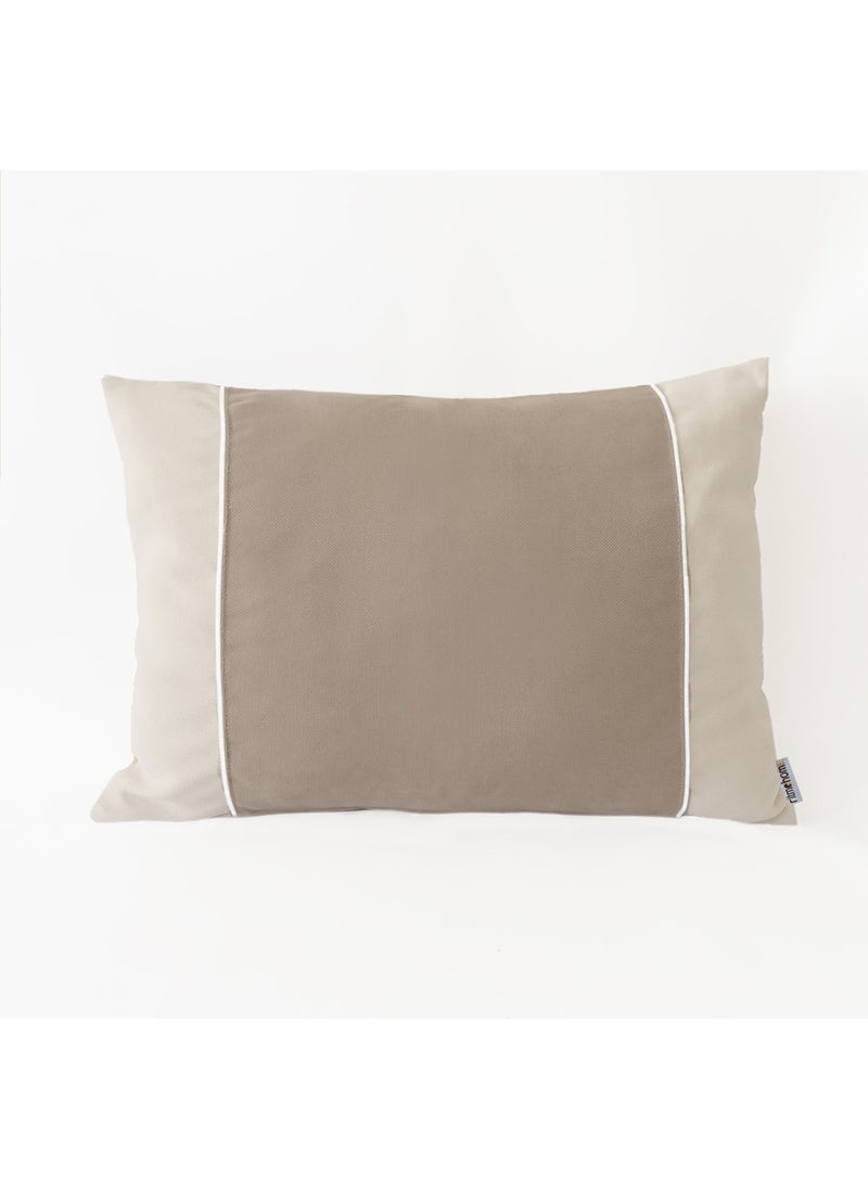 Ritmo Home Plain Scandinavian Plain Throw Pillow Cover Cream Mink 
