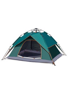 Generic Camping Tent for 3-4 Person, Pop Up Tent for Outdoor Beach Shade Family Tents Portable Instant Automatic Easy Setup Tent Rainproof Windproof Sun Shelter  - Image 1