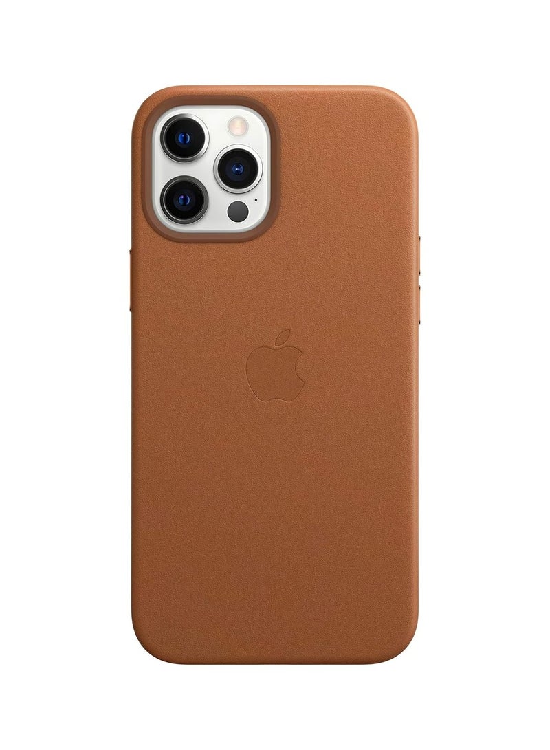 CATANES iPhone 15 Pro Leather Case Compatible with Magsafe Anti-Scratch Leather Case Shockproof Drop Proof Protective Slim Case Brown - Image 1