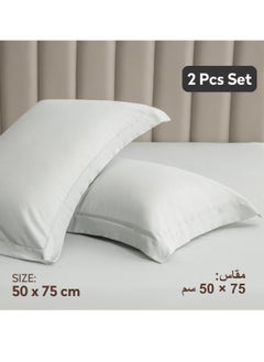 Donetella Microfiber Pillowcases 2-Pcs Soft Pillow Cover With Envelope Closure (Without Pillow Insert),Santa Grey  - Image 2