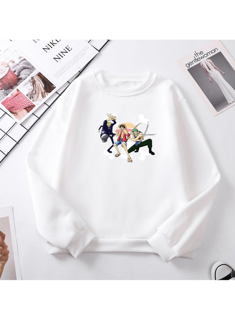 KUYING New One Piece Casual Loose Round Neck Hoodie  - Image 1