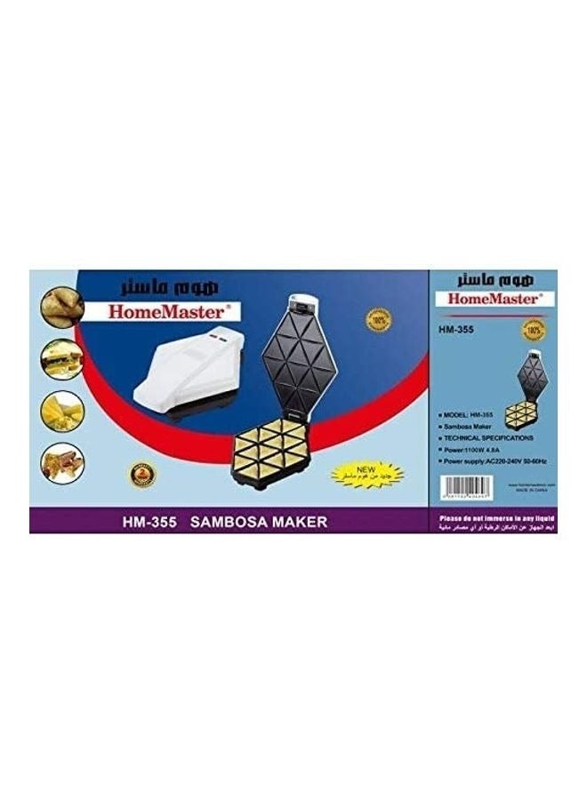 هوم ماستر ماكينة صنع السمبوسة W HM-355 أبيض/ أسود - Image 2