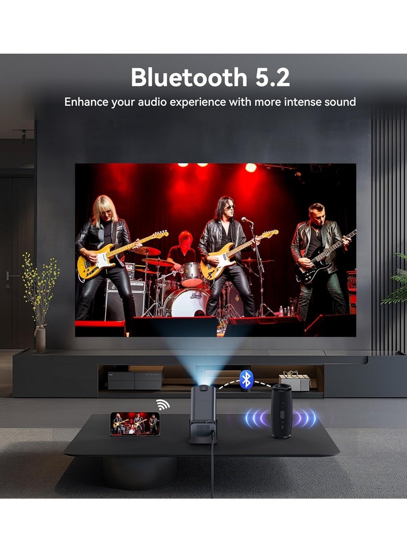 ELTRAZONE 4K Native 1080P Mini Projector: Smart Features, Auto Keystone Adjustment, and 180-Degree Rotation  - Image 2