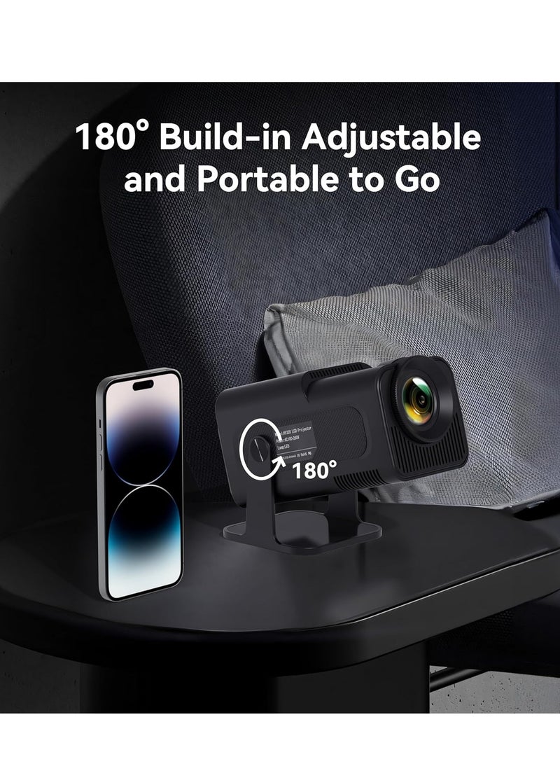 ELTRAZONE 4K Native 1080P Mini Projector: Smart Features, Auto Keystone Adjustment, and 180-Degree Rotation  - Image 5