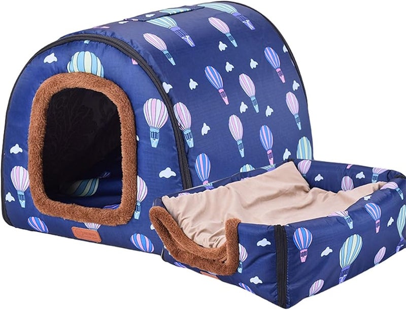 Medium Size Indoor Pet Bed Warm House Tent For Small Dog Kitten With Thick Cushion - Image 2