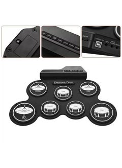 Generic Hand rolled electronic drum percussion portable silicone hand roll drum kit jazz drum usb  - Image 2