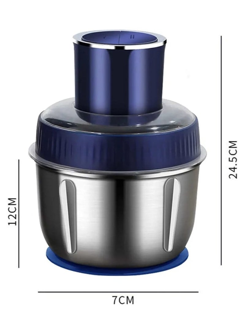 three sets of cup meat grinder, easy to store, multi-cup without odor, mixing vegetables, fruits and meat  - Image 2