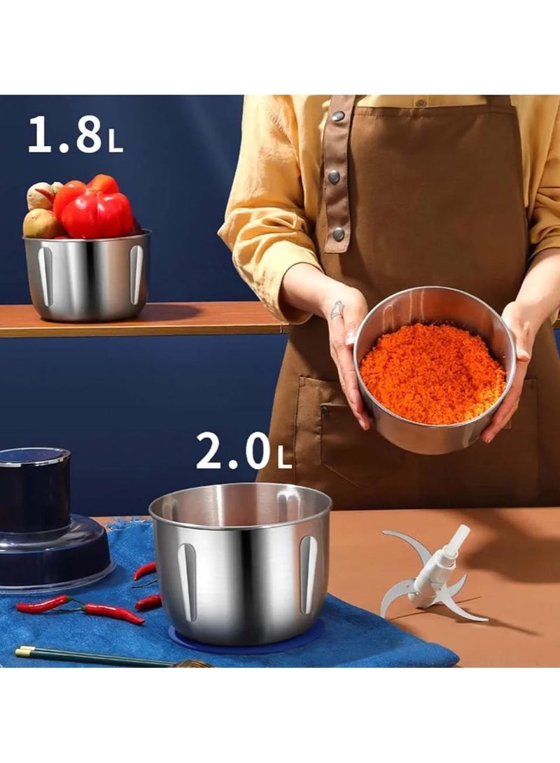 three sets of cup meat grinder, easy to store, multi-cup without odor, mixing vegetables, fruits and meat  - Image 4