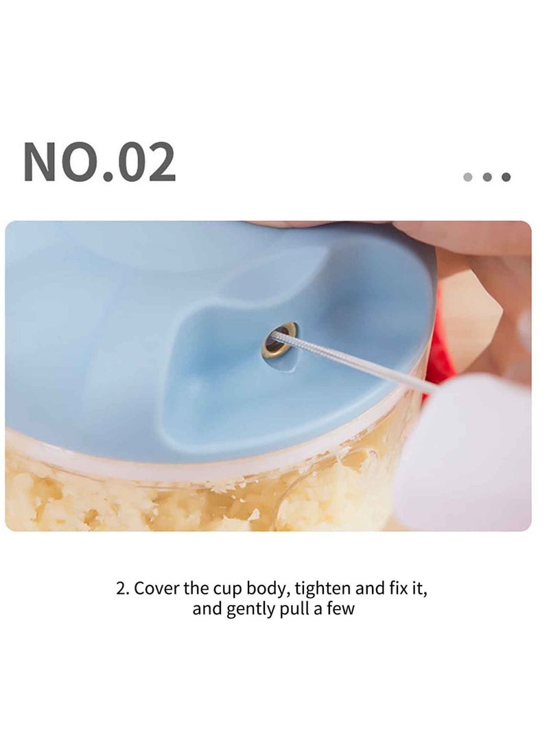 DARIYAH Garlic Chopper Manual Rotate Vegetable Cutter Slicer Fruit Crusher Kitchen Gadget Blenders Meat Grinder - Image 2