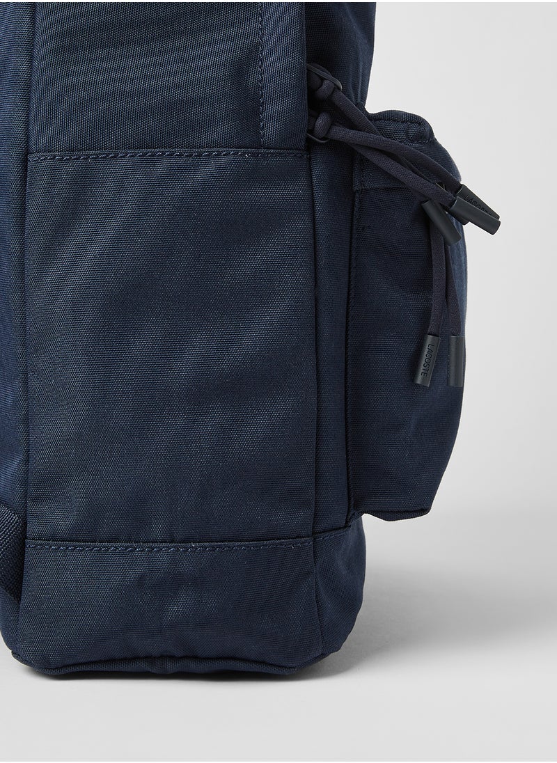 LACOSTE - Néocroc Canvas Backpack Blue - Image 1