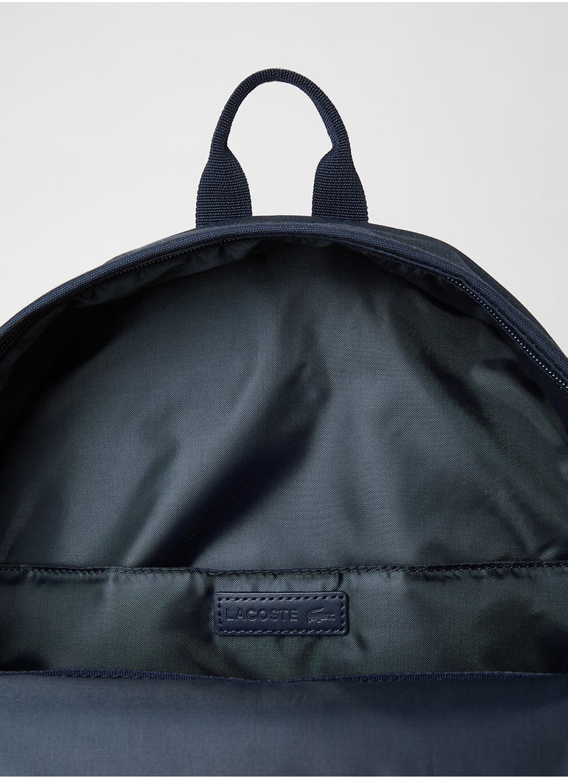 LACOSTE - Néocroc Canvas Backpack Blue - Image 1