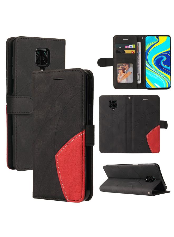 The Bros Case For Xiaomi Redmi Note 9 Pro / Note 9 Pro Max Dual-color Splicing Horizontal Flip PU Leather Case with Holder & Card Slots & Wallet